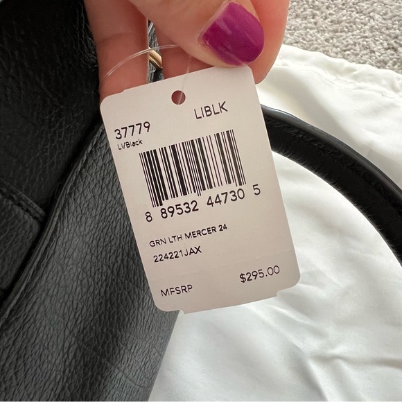 Coach small satchel bag mercer 24 black NWT - Picture 7 of 7